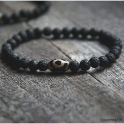 Bransoletki męskie: męska bransoletka :: TALIZMAN :: tibetan agate