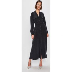 Pinko - Sukienka. Czarne sukienki damskie Pinko, na co dzień, s, w paski, z elastanu, casualowe, ze stójką, bez rękawów, maxi, proste. Za 1899,00 zł.