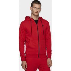Bluza męska BLM300 - czerwony. Czerwone bluzy męskie xl, bez wzorów, z dzianiny, z kapturem, bez rękawów, z kapturem. Za 129,99 zł.