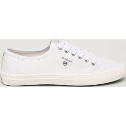 Gant - Tenisówki New Haven. Białe trampki i tenisówki damskie marki GANT, bez wzorów, z gumy, na sznurówki. Za 269,90 zł.