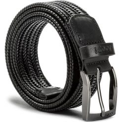 Pasek Męski JOOP! - 7216 100 Black A01. Czarne paski męskie marki JOOP!, w paski, ze skóry. W wyprzedaży za 299,00 zł.