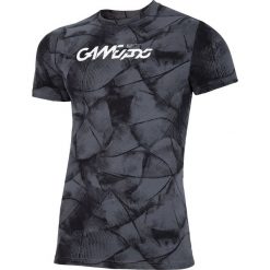 T-shirt męski TSM239 - czarny allover. Czarne koszulki męskie 4f, m, bez wzorów, bez kołnierzyka, bez rękawów. Za 69,99 zł.