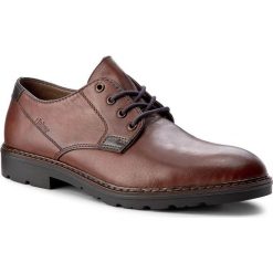 Półbuty RIEKER - B3501-25 Brown. Brązowe buty wizytowe męskie marki Rieker, ze skóry ekologicznej. W wyprzedaży za 229,00 zł.