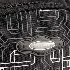 Plecak sportowy szkolny wododoporny Bag Street czarny 4037-1. Czarne plecaki męskie Bag Street, bez wzorów, młodzieżowe. Za 79,99 zł.