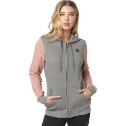 FOX bluza damska Everglade Zip Fleece L szary. Szare bluzy damskie FOX, l, bez wzorów, z materiału, bez rękawów, z kapturem. Za 267,00 zł.