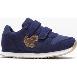 Sneakersy bonprix ciemnoniebieski. Niebieskie buty dziewczęce sportowe bonprix, bez wzorów, ze skóry, bez zapięcia. Za 84,99 zł.