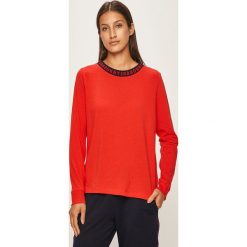 Dkny - Koszula nocna. Czerwone piżamy damskie DKNY, xs, bez wzorów, z tkaniny, z długim rękawem. W wyprzedaży za 199,90 zł.