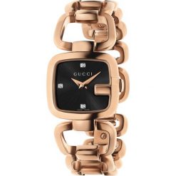 ZEGAREK GUCCI G-GUCCI YA125512. Czarne zegarki damskie GUCCI, ze stali. Za 4490,00 zł.