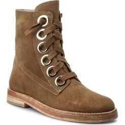 Buty zimowe damskie: Botki TWINSET – Anfibio CS8PN1 Ecru 00010