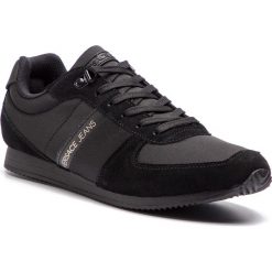 Sneakersy VERSACE JEANS - E0YTBSA1 70914 899. Czarne sneakersy męskie Versace Jeans, na co dzień, bez wzorów, z jeansu, bez zapięcia. W wyprzedaży za 329,00 zł.