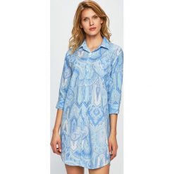 Lauren Ralph Lauren - Koszula nocna. Niebieskie piżamy damskie Lauren Ralph Lauren, s, bez wzorów, z bawełny, bez rękawów. Za 359,90 zł.