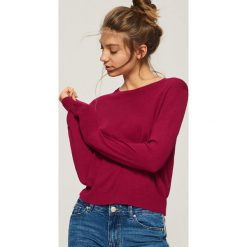 Sweter basic - Fioletowy. Fioletowe swetry klasyczne damskie marki Sinsay, m. Za 39,99 zł.