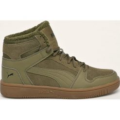 Puma - Buty 369831. Zielone buty sportowe męskie Puma, z zamszu, na sznurówki. W wyprzedaży za 279,90 zł.