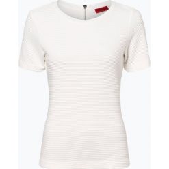 HUGO - T-shirt damski – Nelita, beżowy. Brązowe t-shirty damskie marki HUGO, m, prążkowane. Za 449,95 zł.
