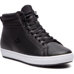 Sneakersy LACOSTE - Straightset Insulatec 3181 Caw 7-36CAW0044312 Blk/Wht. Czarne półbuty damskie Lacoste, ze skóry. W wyprzedaży za 359,00 zł.