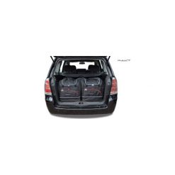 OPEL ZAFIRA, TORBY DO BAGAŻNIKA 5 SZT KJUST - 7031016. Torby podróżne KJUST, bez wzorów, z kauczuku, klasyczne. Za 1309,00 zł.