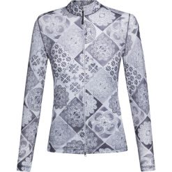 Bluza CHERVO PEG Print|Szary. Szare bluzy damskie marki Chervo, z nadrukiem, z dzianiny, bez rękawów, bez kaptura. W wyprzedaży za 574,00 zł.