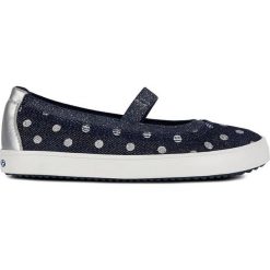 Baleriny "Gisli" w kolorze granatowym. Niebieskie baleriny dziewczęce geox kids, bez wzorów, bez obcasa. W wyprzedaży za 134,95 zł.