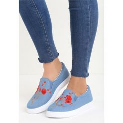 Niebieskie Slip On Analysis. Niebieskie trampki damskie slip on Born2be, z denimu. Za 49,99 zł.