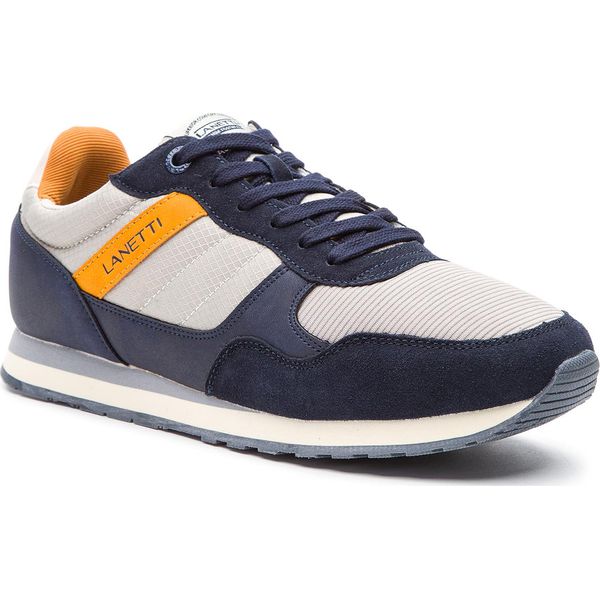 Półbuty LANETTI MP07-181087-03. Półbuty męskie Lanetti, bez wzorów, bez zapięcia. Za 129,99 zł.