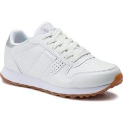 Sportowe SKECHERS 699. Białe buty sportowe damskie Skechers, bez wzorów, ze skóry, sportowe. W wyprzedaży za 160,97 zł.