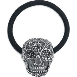 Mysterium® Tattooed Skull Gumka do włosów srebrny. Szare ozdoby do włosów marki Mysterium®. Za 32,90 zł.
