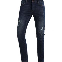 Topman FRANKIE Jeansy Slim Fit indigo. Niebieskie jeansy męskie marki Topman. W wyprzedaży za 183,20 zł.