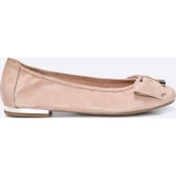Caprice - Baleriny. Brązowe baleriny damskie marki Caprice, ze skóry. W wyprzedaży za 179,90 zł.