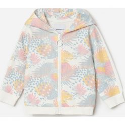 Bawełniana bluza dresowa z kapturem - Biały. Białe bluzy damskie Reserved, z bawełny, z kapturem. W wyprzedaży za 35,99 zł.