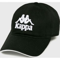 Kappa - Czapka. Czarne czapki męskie Kappa, bez wzorów, z bawełny. W wyprzedaży za 44,90 zł.