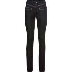 Dżinsy "push up" ze stretchem i wysoką talią " bonprix czarny "stone". Czarne jeansy damskie bonprix, z jeansu. Za 149,99 zł.