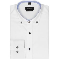 Koszula bexley 2421 długi rękaw custom fit biały. Białe koszule męskie Recman, m, bez wzorów, z bawełny, wizytowe, button down, z długim rękawem. Za 89,99 zł.