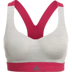 Biustonosze sportowe: adidas Performance COMMITTED RACER Biustonosz sportowy light grey/pruple