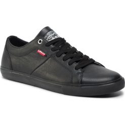 Tenisówki LEVI'S - 225826-740-60 Brilliant Black. Czarne półbuty męskie Levi's®, bez wzorów, z gumy, bez zapięcia. W wyprzedaży za 199,00 zł.