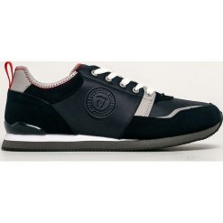 Trussardi Jeans - Buty. Niebieskie sneakersy męskie Trussardi Jeans, z jeansu, na sznurówki. W wyprzedaży za 399,90 zł.