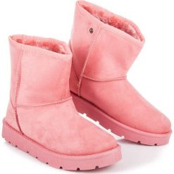Buty zimowe damskie: ŚNIEGOWCE Z ODPINANYMI USZKAMI I POMPONEM