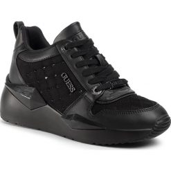 Sneakersy GUESS - Tallya FL5TAL ELE12 BLACK. Czarne półbuty damskie Guess, ze skóry ekologicznej. W wyprzedaży za 509,00 zł.