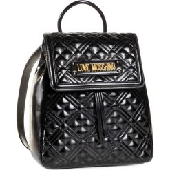 Plecak LOVE MOSCHINO - JC4012PP1BLA0000 Nero. Czarne plecaki damskie Love Moschino, bez wzorów, ze skóry ekologicznej, eleganckie. Za 1069,00 zł.