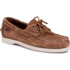 Mokasyny SEBAGO - Docksides Portland Suede 7000G90 Brown Cognac 907. Pomarańczowe mokasyny męskie Sebago, ze skóry, eleganckie. Za 649,00 zł.
