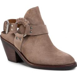 Botki SEE BY CHLOÉ - SB34032A Crosta Taupe 7A4. Pomarańczowe botki damskie See by Chloé, ze skóry, bez obcasa, na obcasie, bez zapięcia. Za 1699,00 zł.