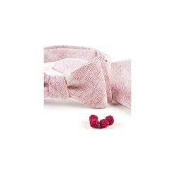 Komplet Mucha wiązana SZKIC +poszetka +spinki do mankietów. Czerwone muszki męskie marki HisOutfit, z materiału, wizytowe. Za 149,00 zł.