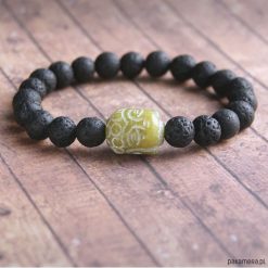 Bransoletki męskie: męska bransoletka :: rzeźbiony budda