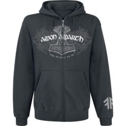 Amon Amarth Viking Horses Bluza z kapturem rozpinana ciemnoszary (Anthracite). Szare bluzy męskie marki Amon Amarth, xl, bez wzorów, z kapturem, bez rękawów, z kapturem. Za 224,90 zł.