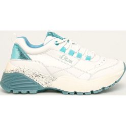 S. Oliver - Buty. Białe buty sportowe damskie S.Oliver, z materiału. Za 249,90 zł.