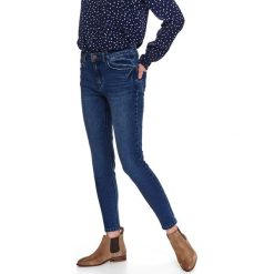 Spodnie jeansowe push up. Niebieskie spodnie damskie Top Secret, na wiosnę, s, w paski, z jeansu. Za 139,99 zł.
