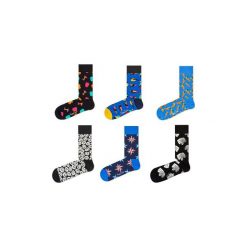 Skarpety Happy Socks 6-Pack SixMix. Szare skarpetki damskie Happy Socks, bez wzorów. Za 174,78 zł.