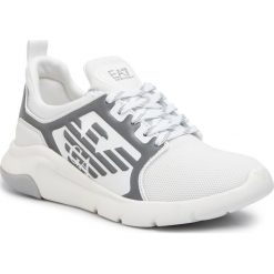 Sneakersy EA7 EMPORIO ARMANI - X8X057 XCC55 00175 White/Silver. Białe półbuty damskie EA7 Emporio Armani, z tworzywa sztucznego. Za 639,00 zł.