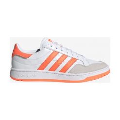 Adidas Originals Team Court Tenisówki Biały Pomarańczowy. Pomarańczowe trampki i tenisówki damskie adidas Originals, bez wzorów, ze skóry, bez zapięcia. Za 343,95 zł.