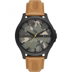 Zegarek ARMANI EXCHANGE - Hampton AX2412 Brown/Black. Pomarańczowe zegarki męskie Armani Exchange. W wyprzedaży za 519,00 zł.
