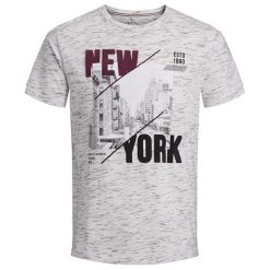Jack&Jones Joromega Winter Tee Koszulka Męska Crew Neck Cloud Dancer Reg Mel (Rozmiar M). Szare koszulki męskie marki Jack&Jones, m, bez wzorów, bez kołnierzyka, bez rękawów. W wyprzedaży za 79,00 zł.